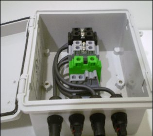 Pre wired solar combiner box