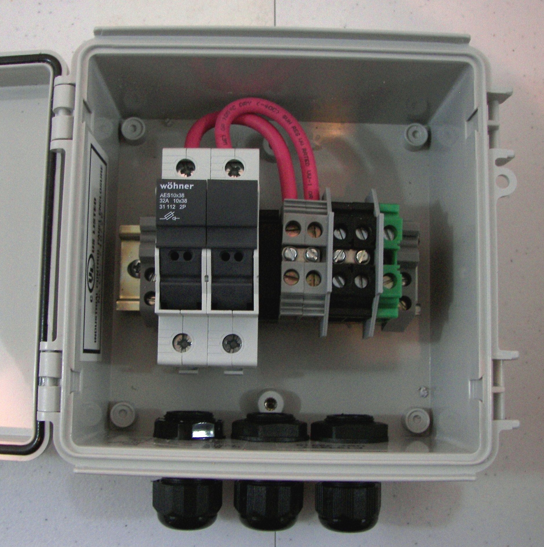 Compact Solar Power Combiner Box